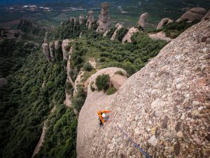 Escalada a Montserrat, zona d'Agulles