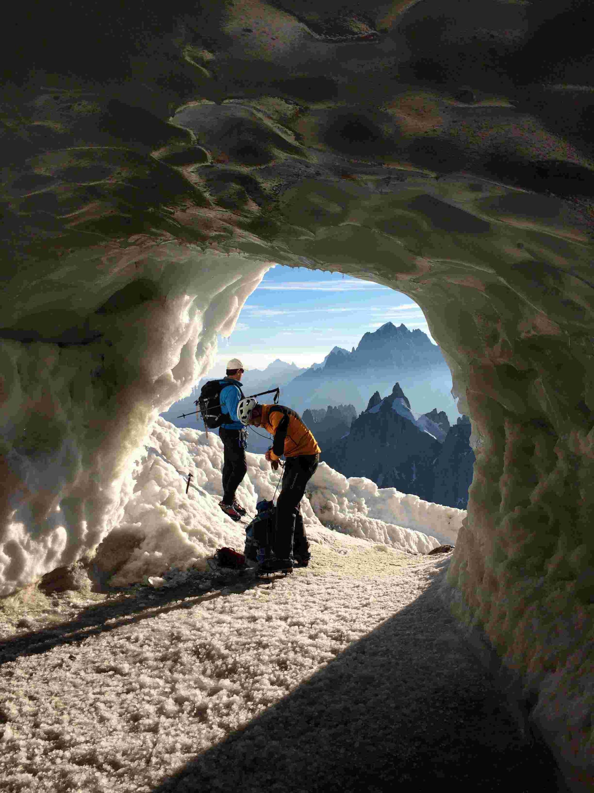 Climbing in the french Alps, Chamonix.